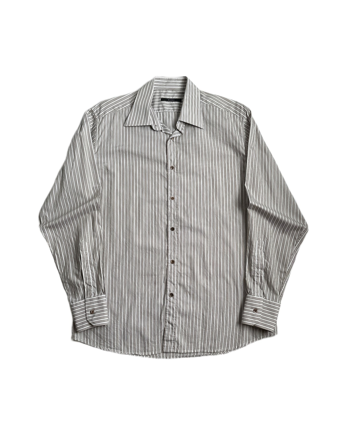 Gucci by Tom Ford Striped Button Up Shirt