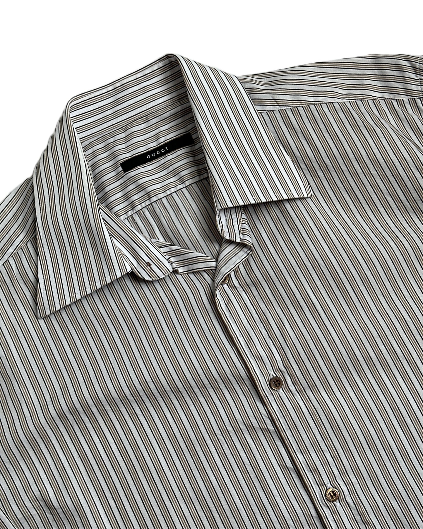 Gucci by Tom Ford Striped Button Up Shirt