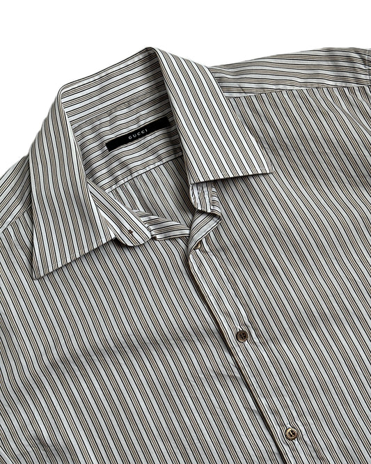 Gucci by Tom Ford Striped Button Up Shirt