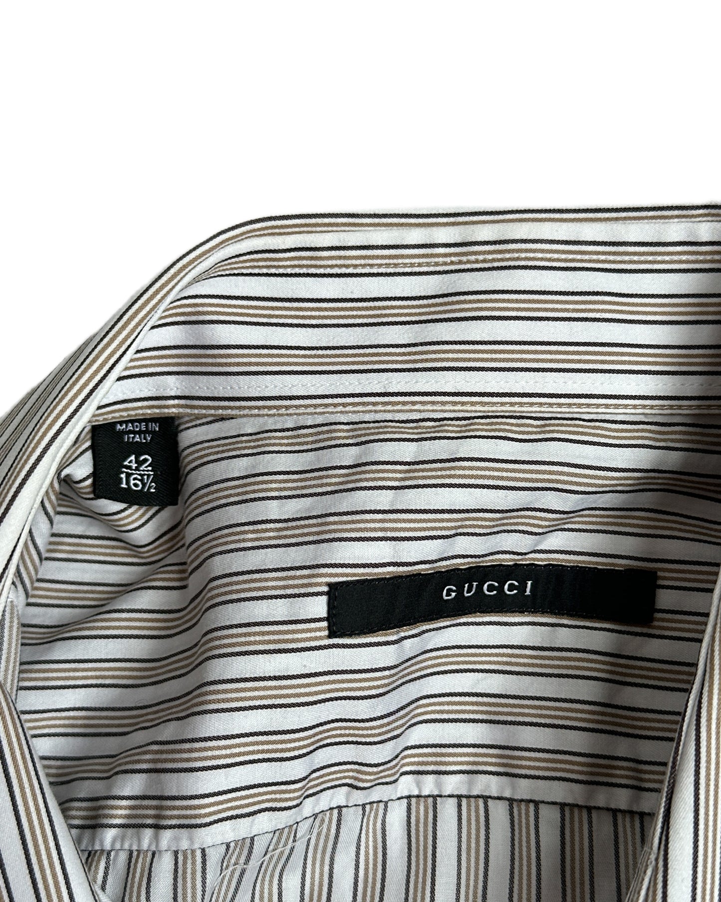 Gucci by Tom Ford Striped Button Up Shirt