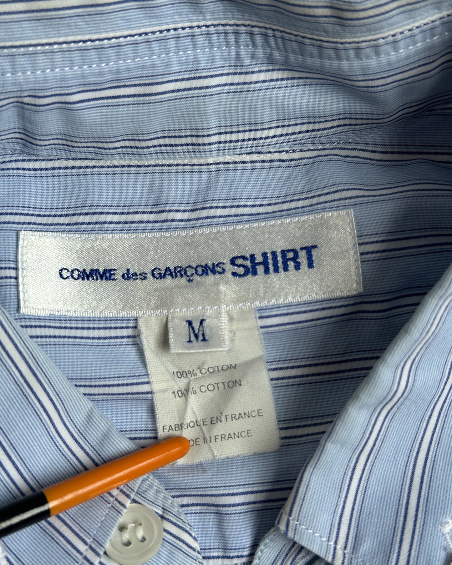 Comme des Garcons SHIRT Striped Button Up Shirt