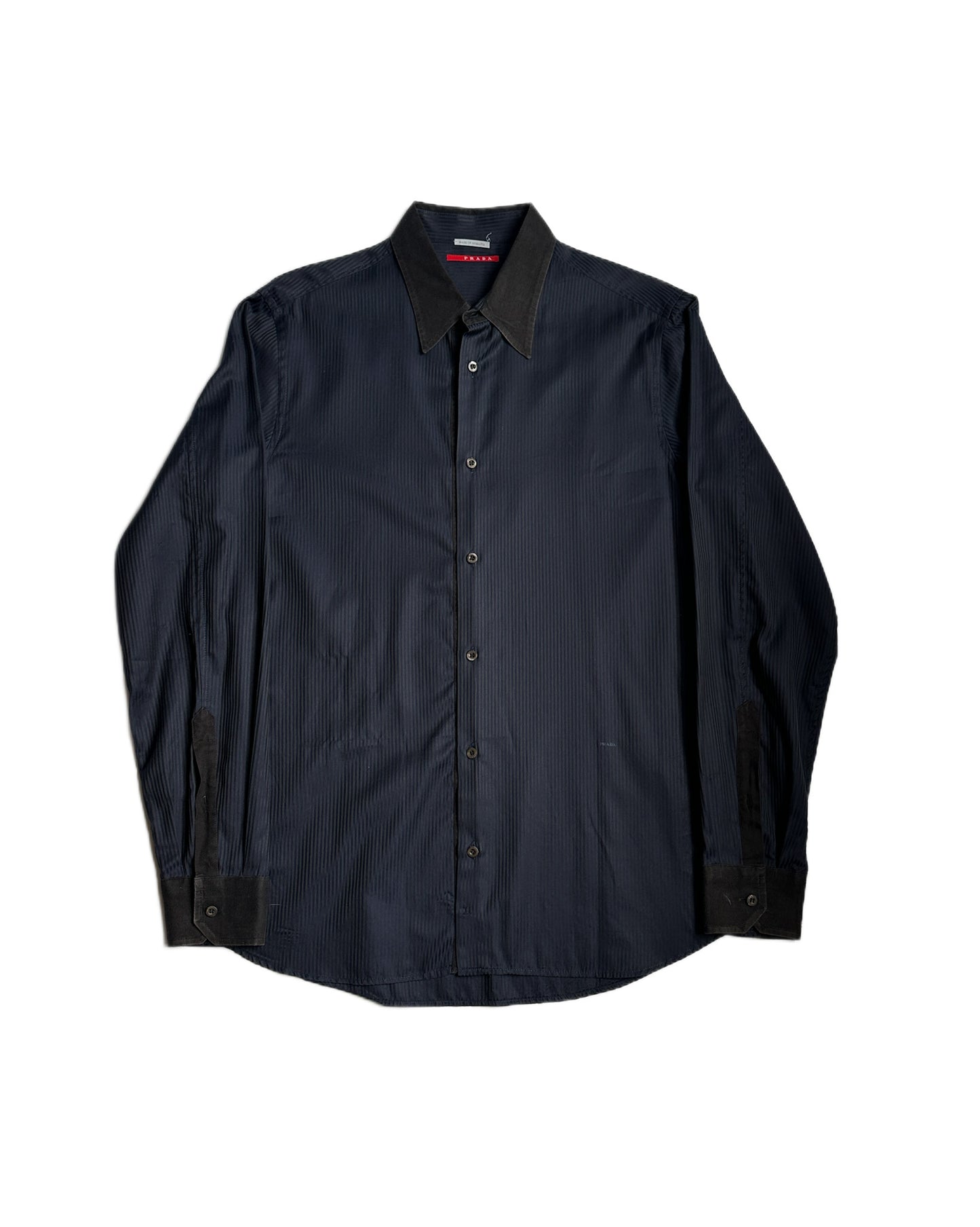 Prada Sport 2007 Tonal Striped Button Up Shirt