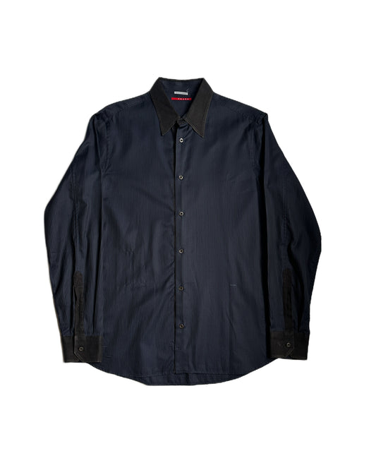 Prada Sport 2007 Tonal Striped Button Up Shirt