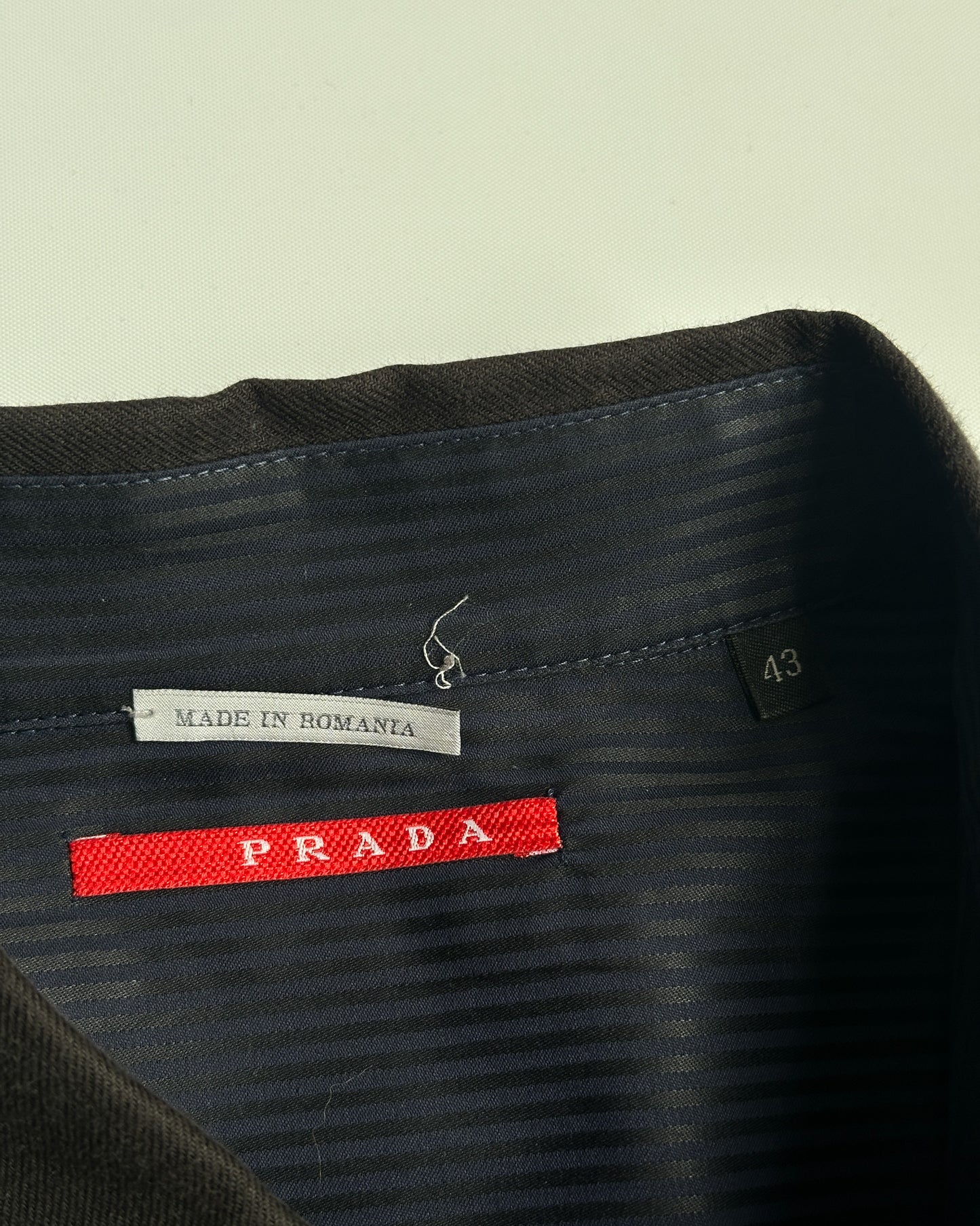 Prada Sport 2007 Tonal Striped Button Up Shirt