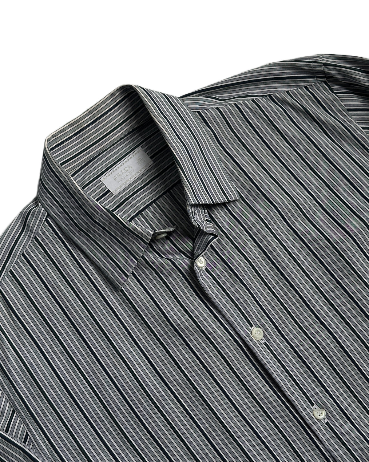 Prada Striped Button Up Shirt