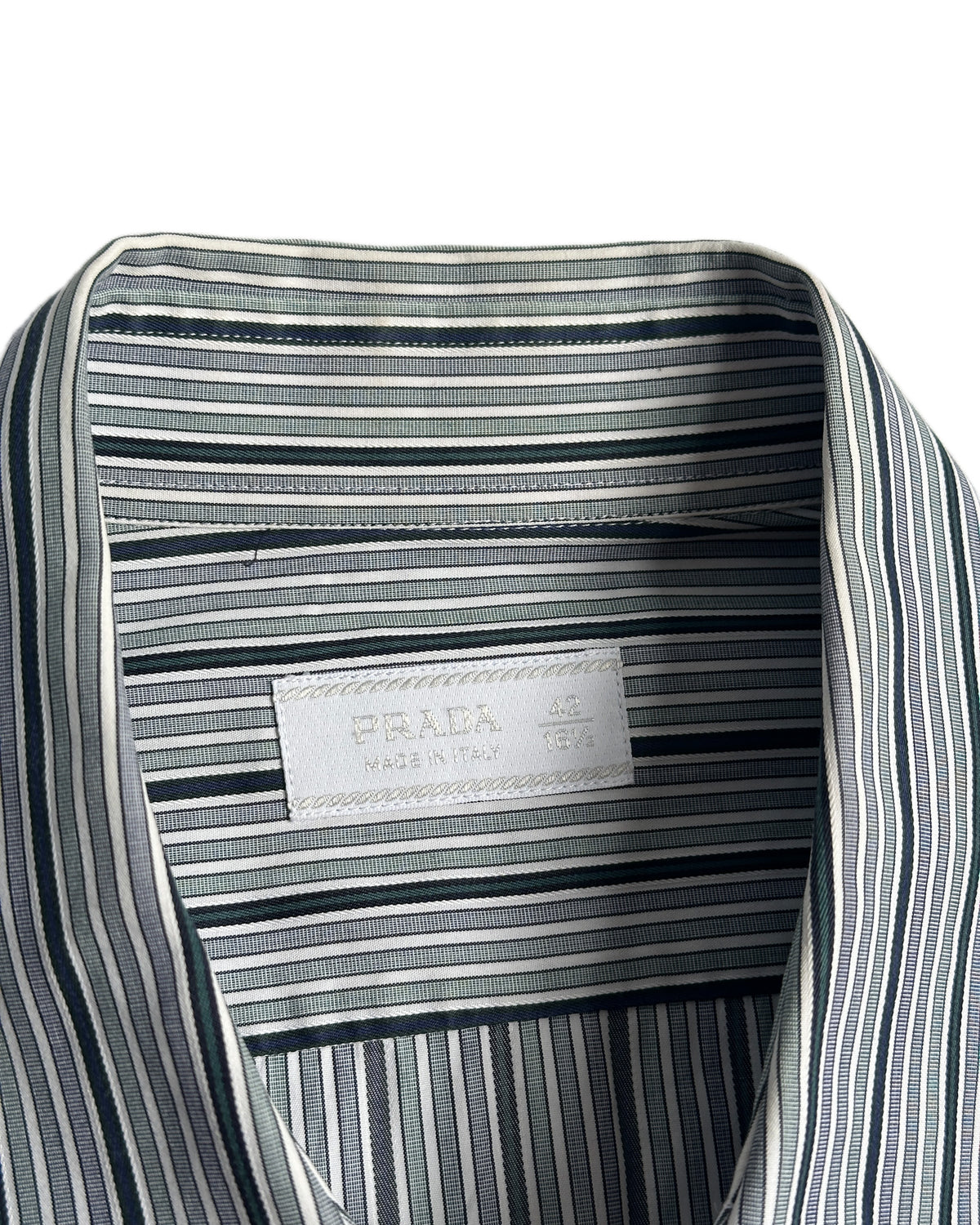 Prada Striped Button Up Shirt