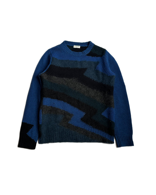 Dries Van Noten Abstract Pattern Knit Sweater