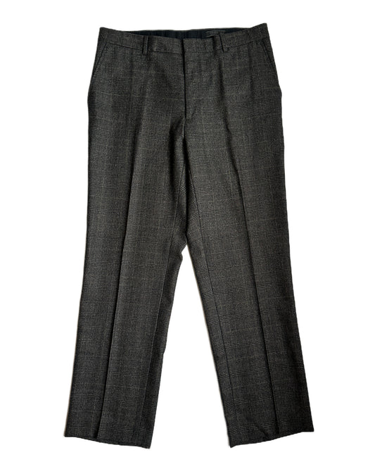 Prada Wool Check Trousers