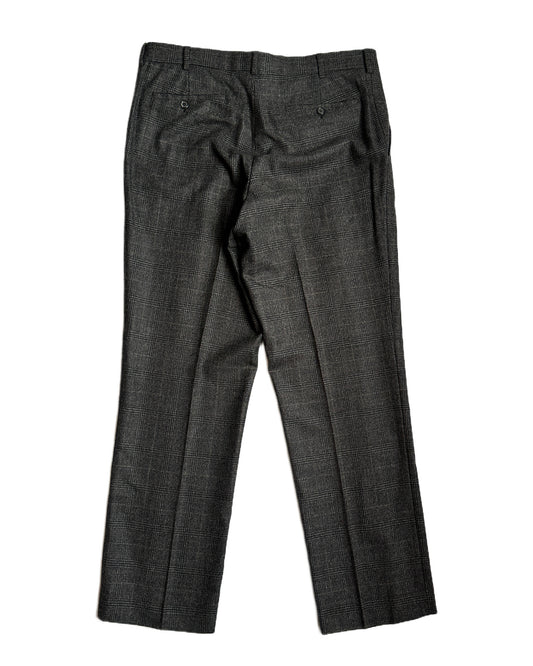 Prada Wool Check Trousers