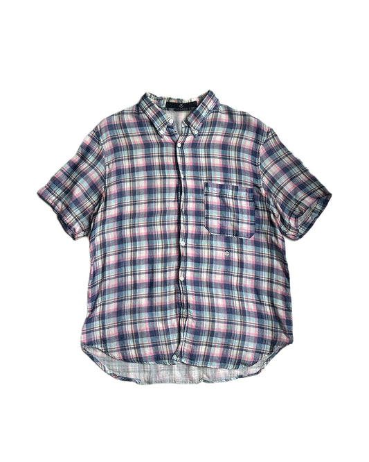 Vintage Stone Island Check Short Sleeve Button Up Shirt