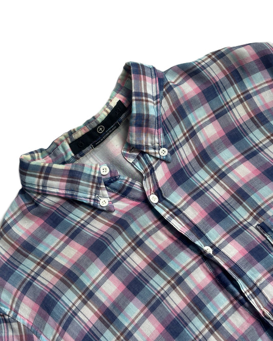 Vintage Stone Island Check Short Sleeve Button Up Shirt
