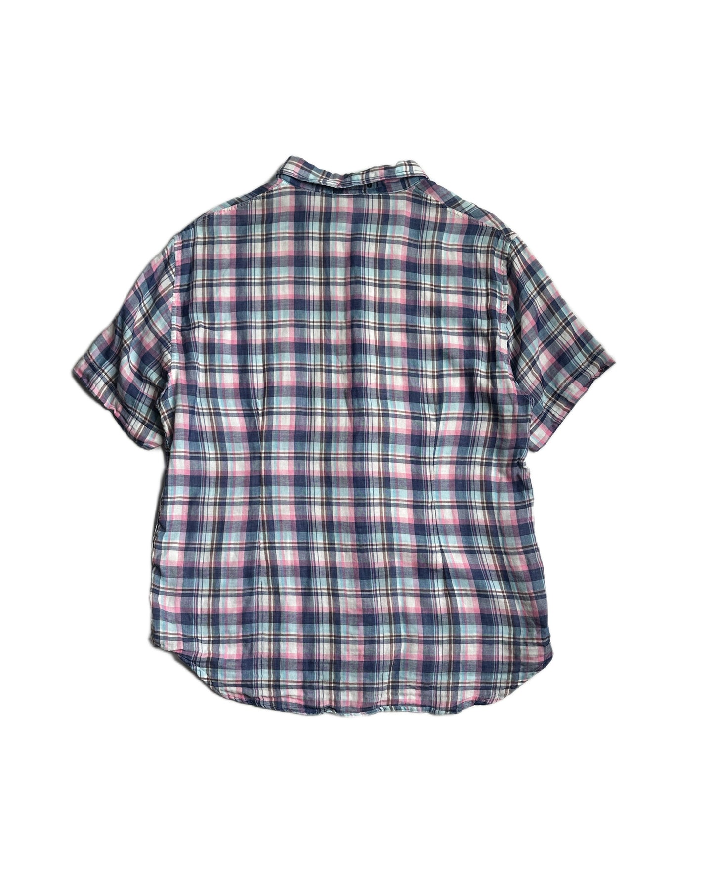 Vintage Stone Island Check Short Sleeve Button Up Shirt