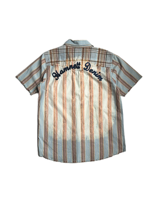 Hamnett Denim Bleached Western SS Button Up Shirt