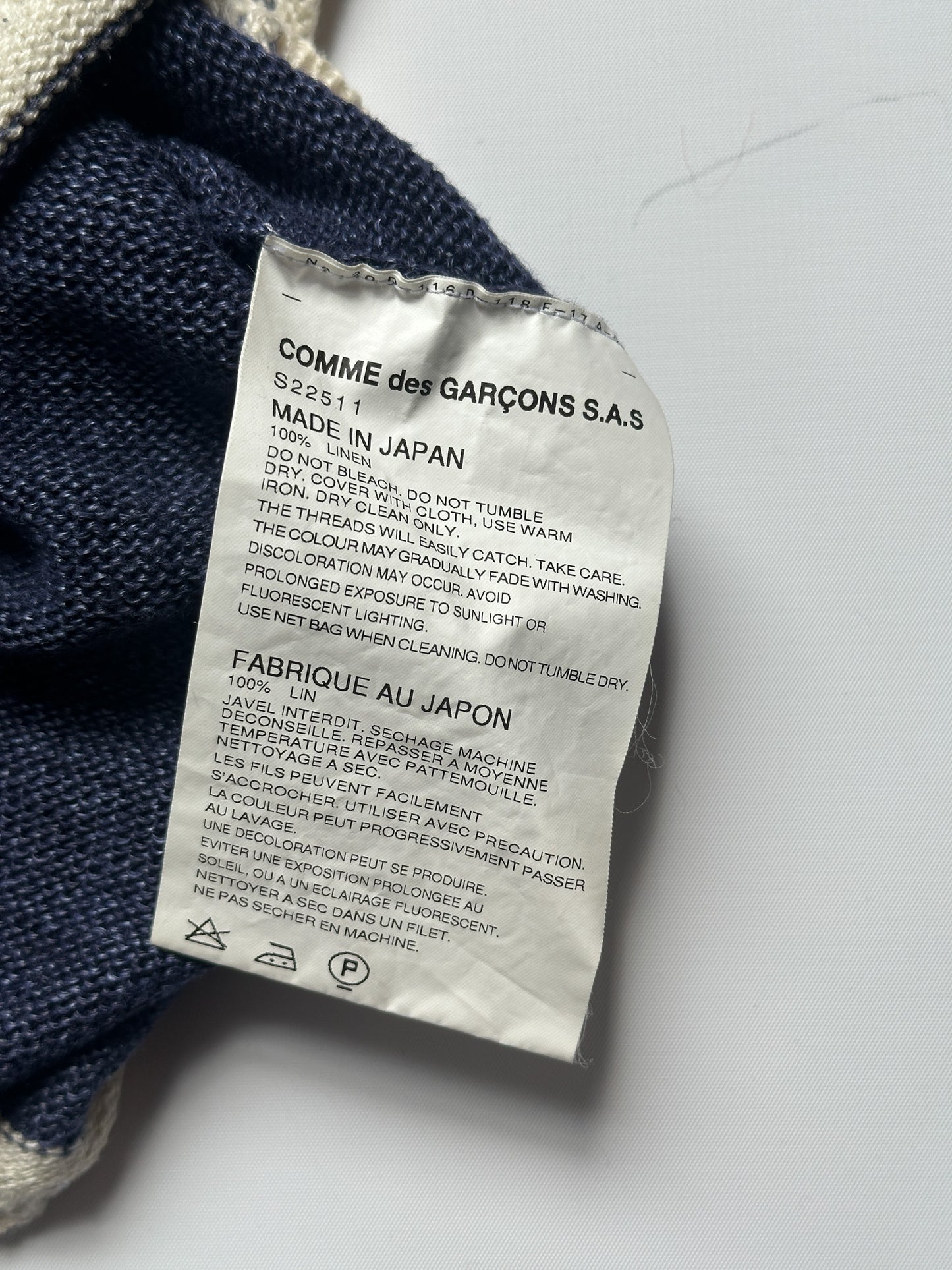 Comme des Garcons SHIRT Linen Sweater