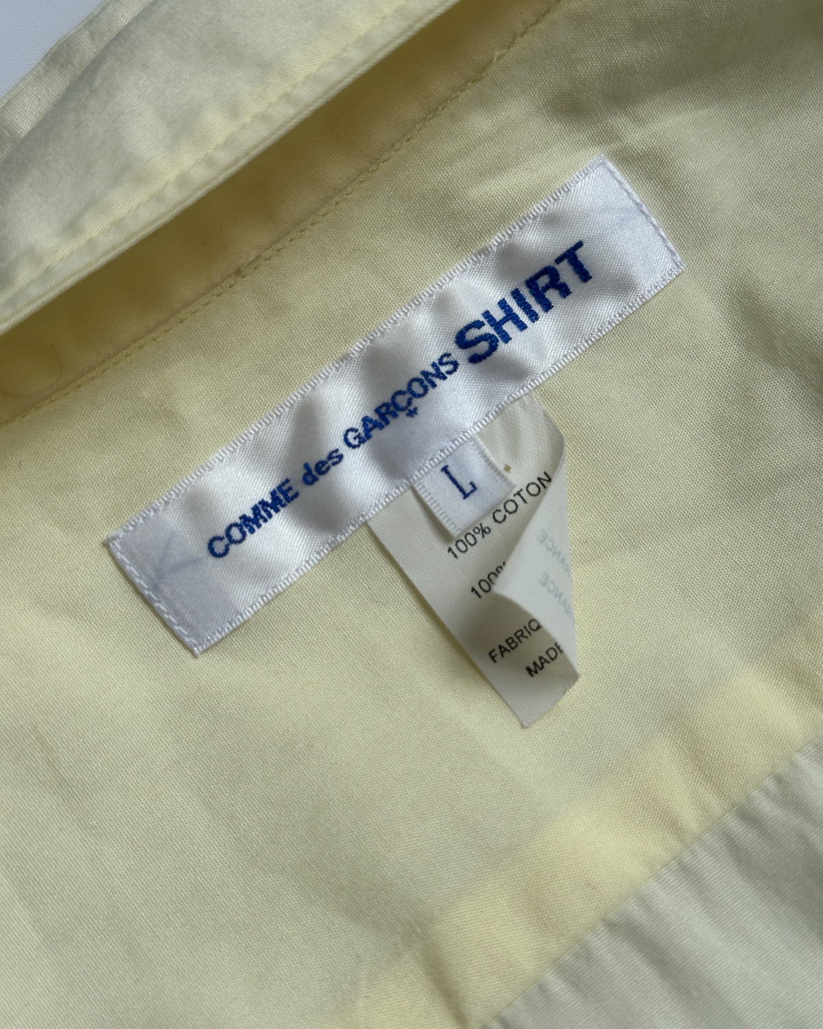 Comme des Garcons SHIRT Patchwork Reversible SS Button Up Shirt