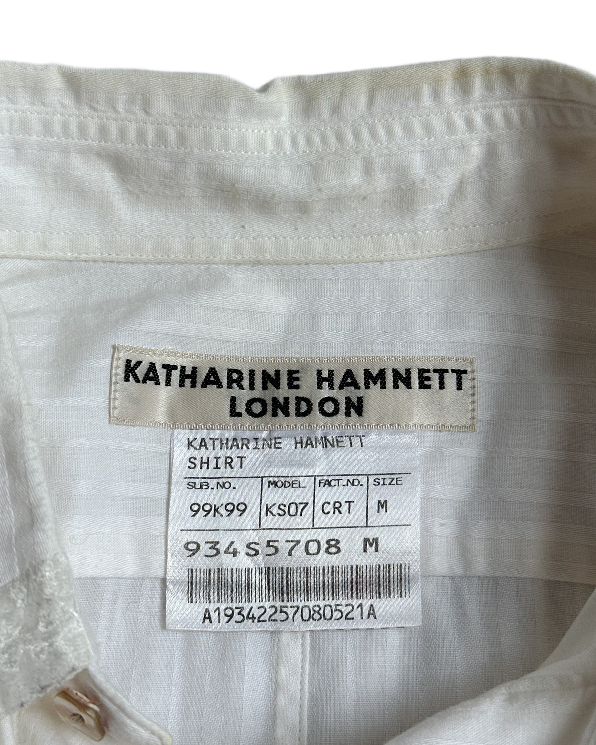 Katharine Hamnett Tuxedo Shirt