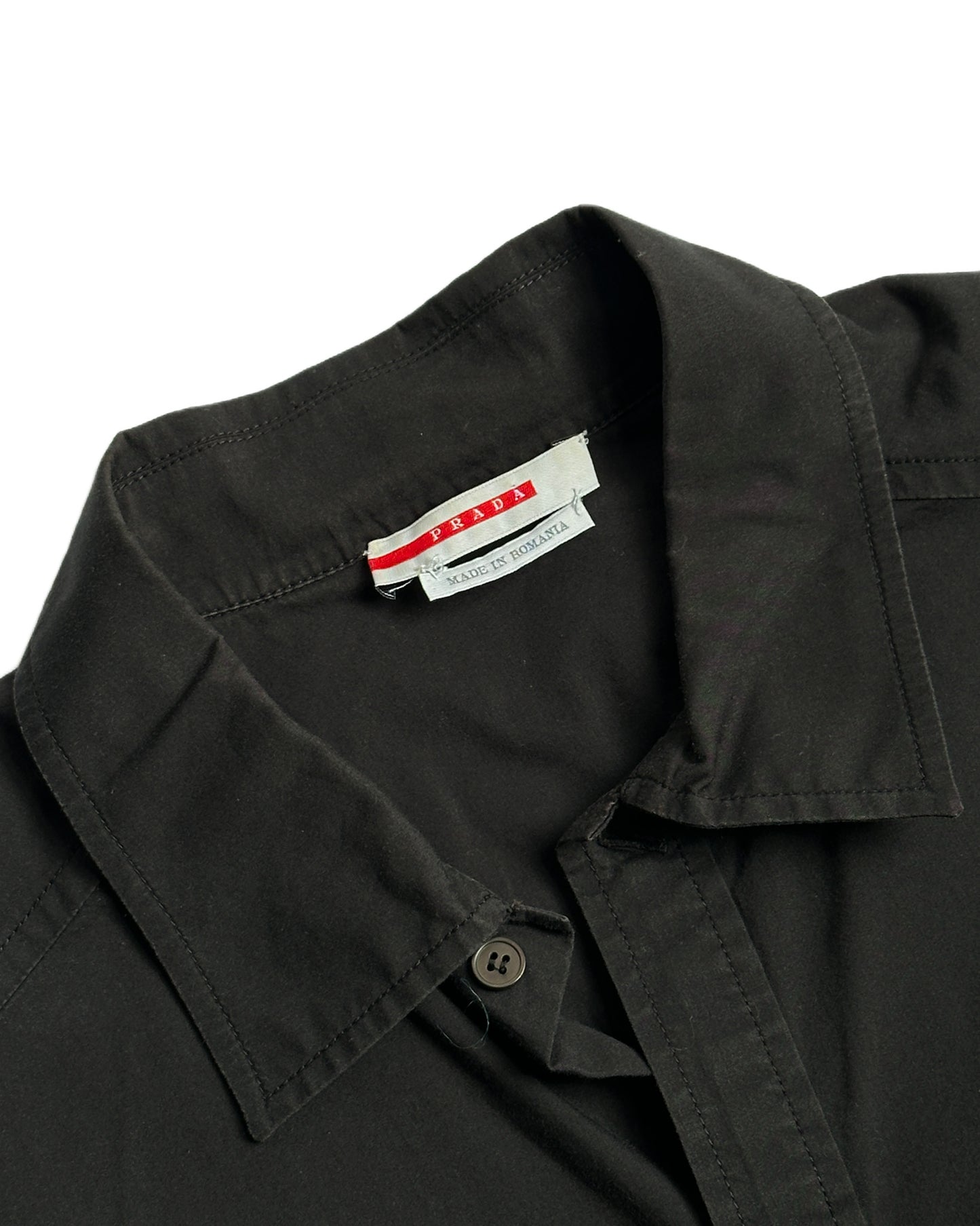 Prada Sport Short Sleeve Button Up Shirt