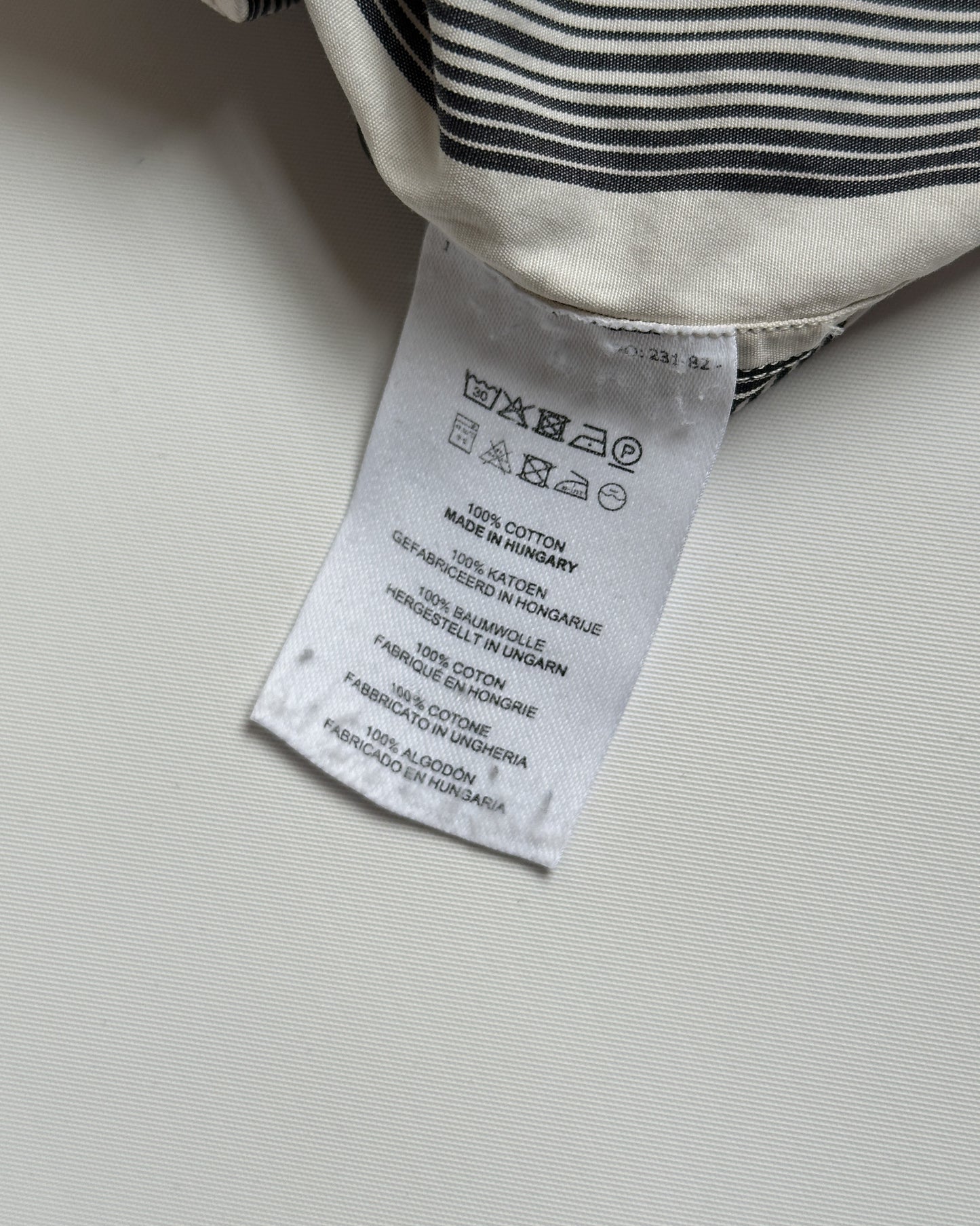 Dries Van Noten Striped Short Sleeve Button Up Shirt