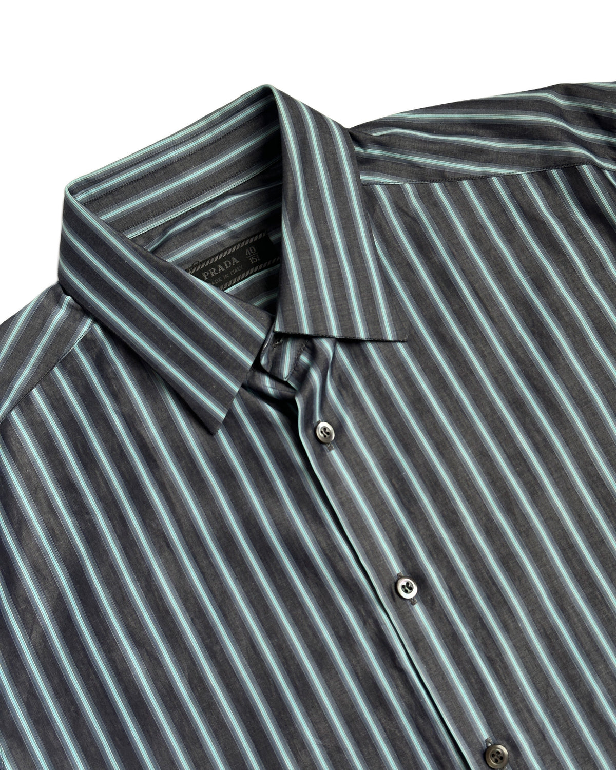 Prada Striped Button Up Shirt