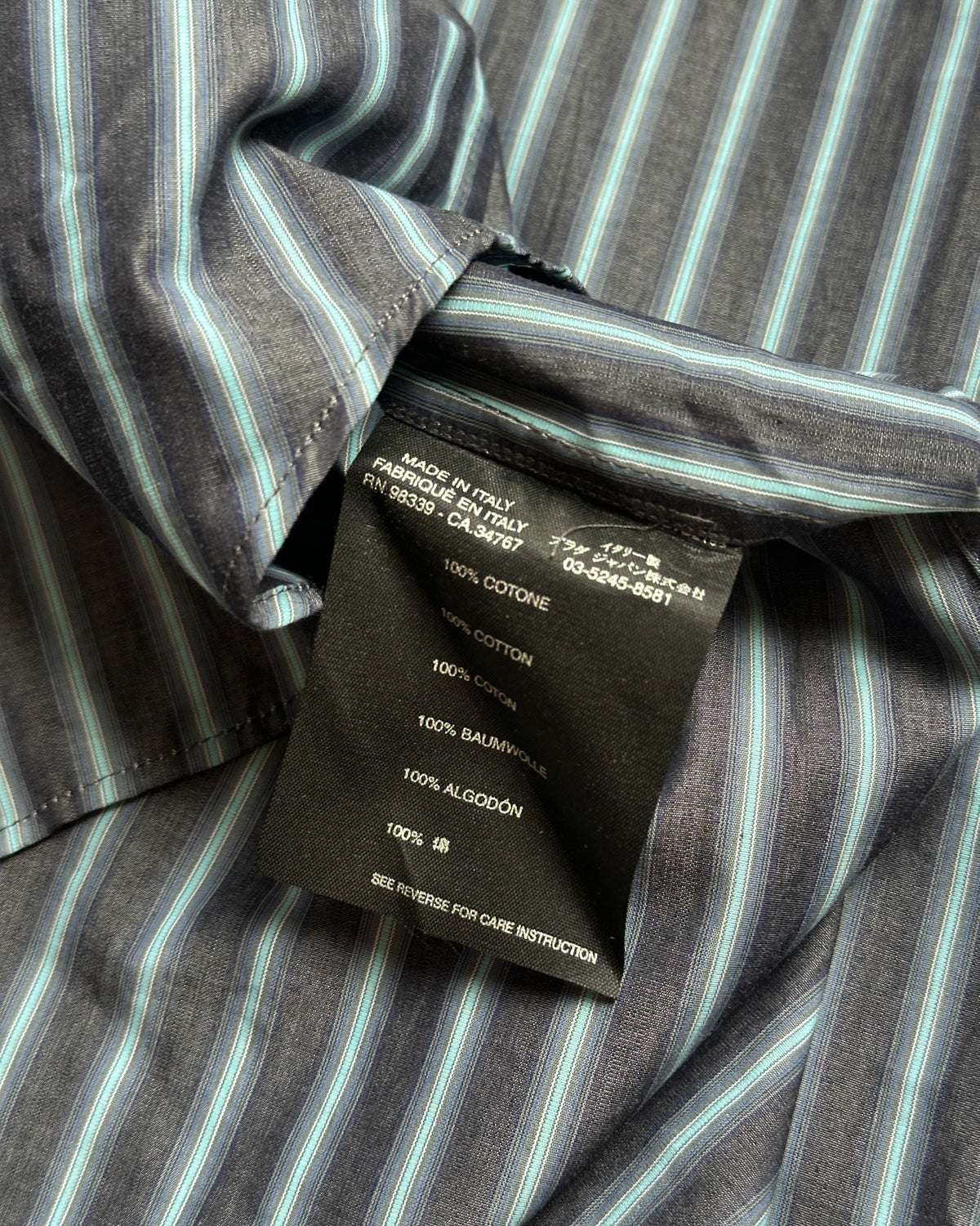 Prada Striped Button Up Shirt