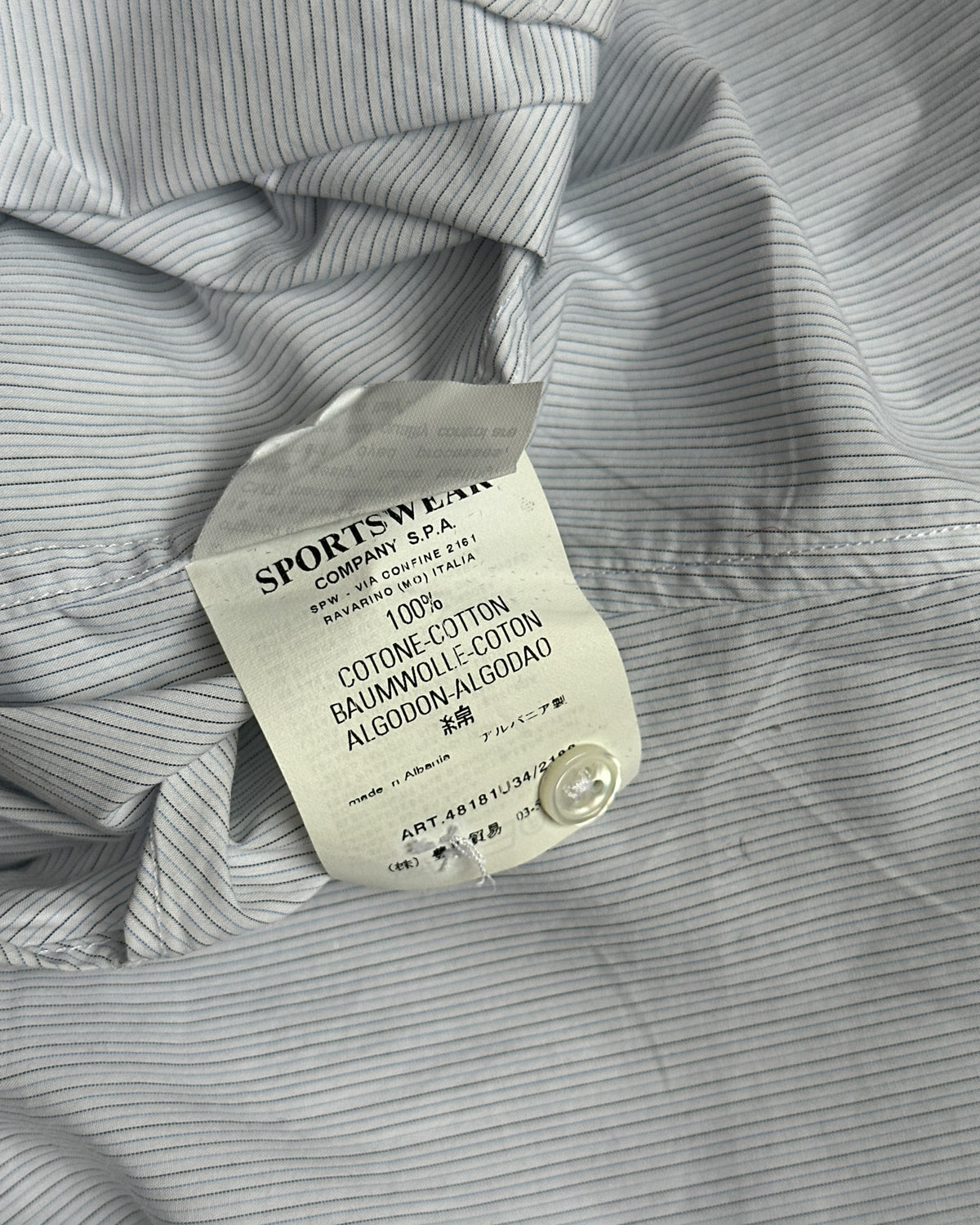 C.P. Company Striped Button Up Shirt