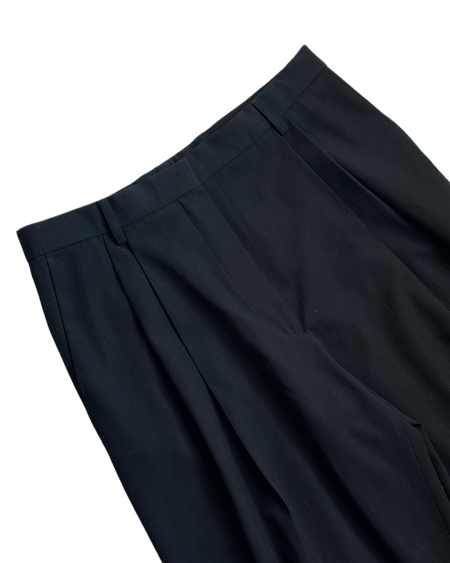 Dries Van Noten Wide Leg Pleated Trousers