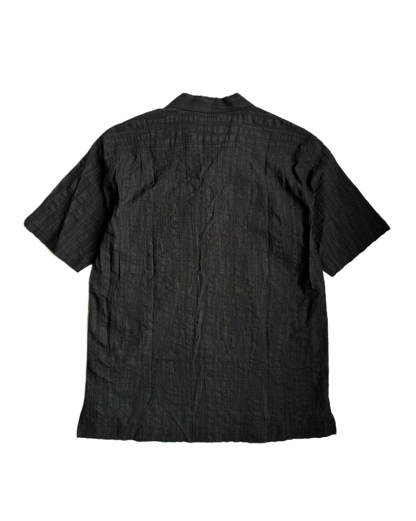 Issey Miyake Textured Camp Collar Shirt