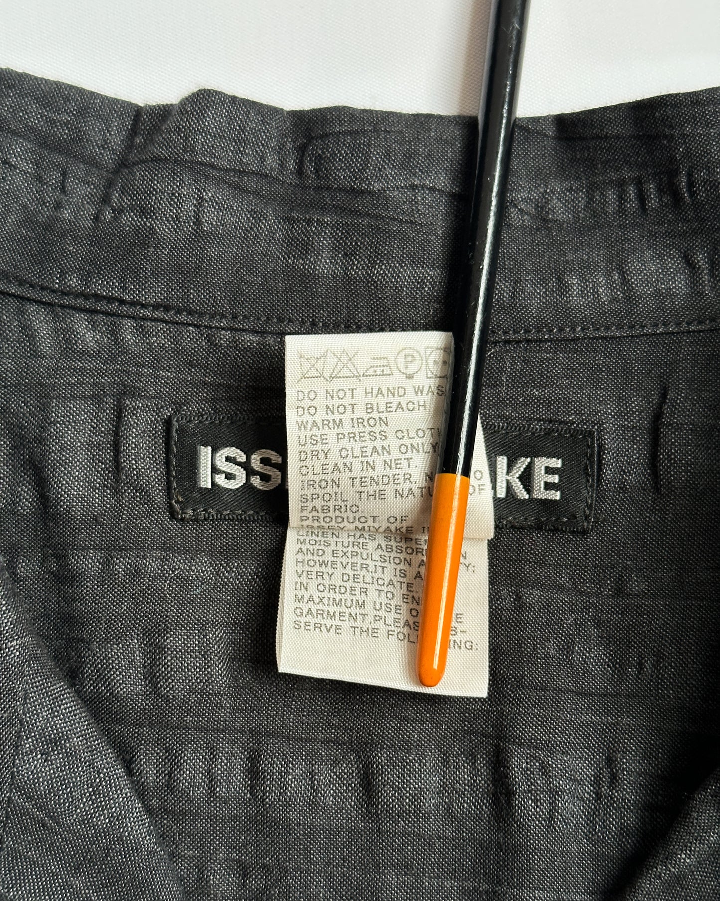 Issey Miyake Textured Camp Collar Shirt