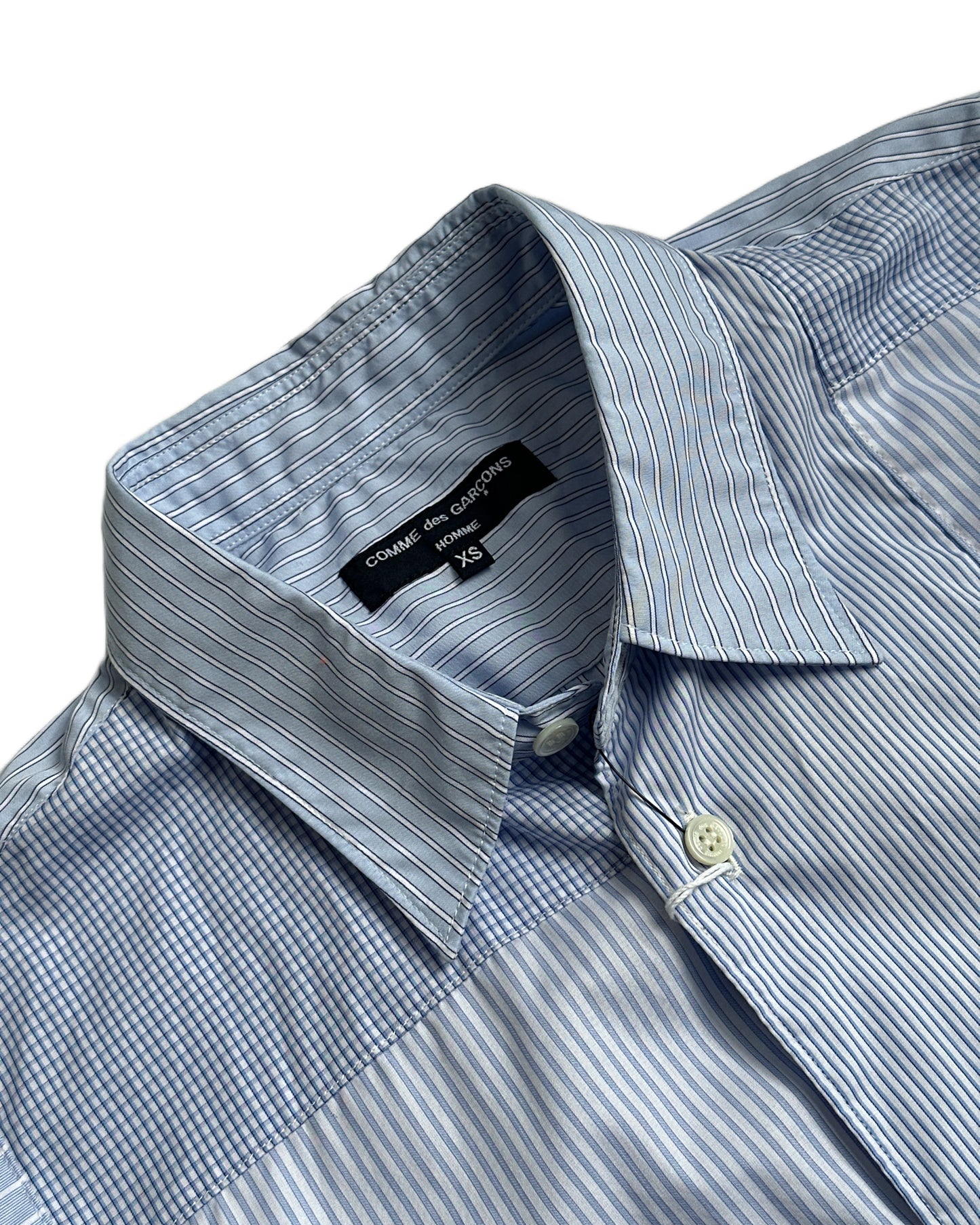 Comme des Garcons Homme Patchwork Short Sleeve Button Up Shirt