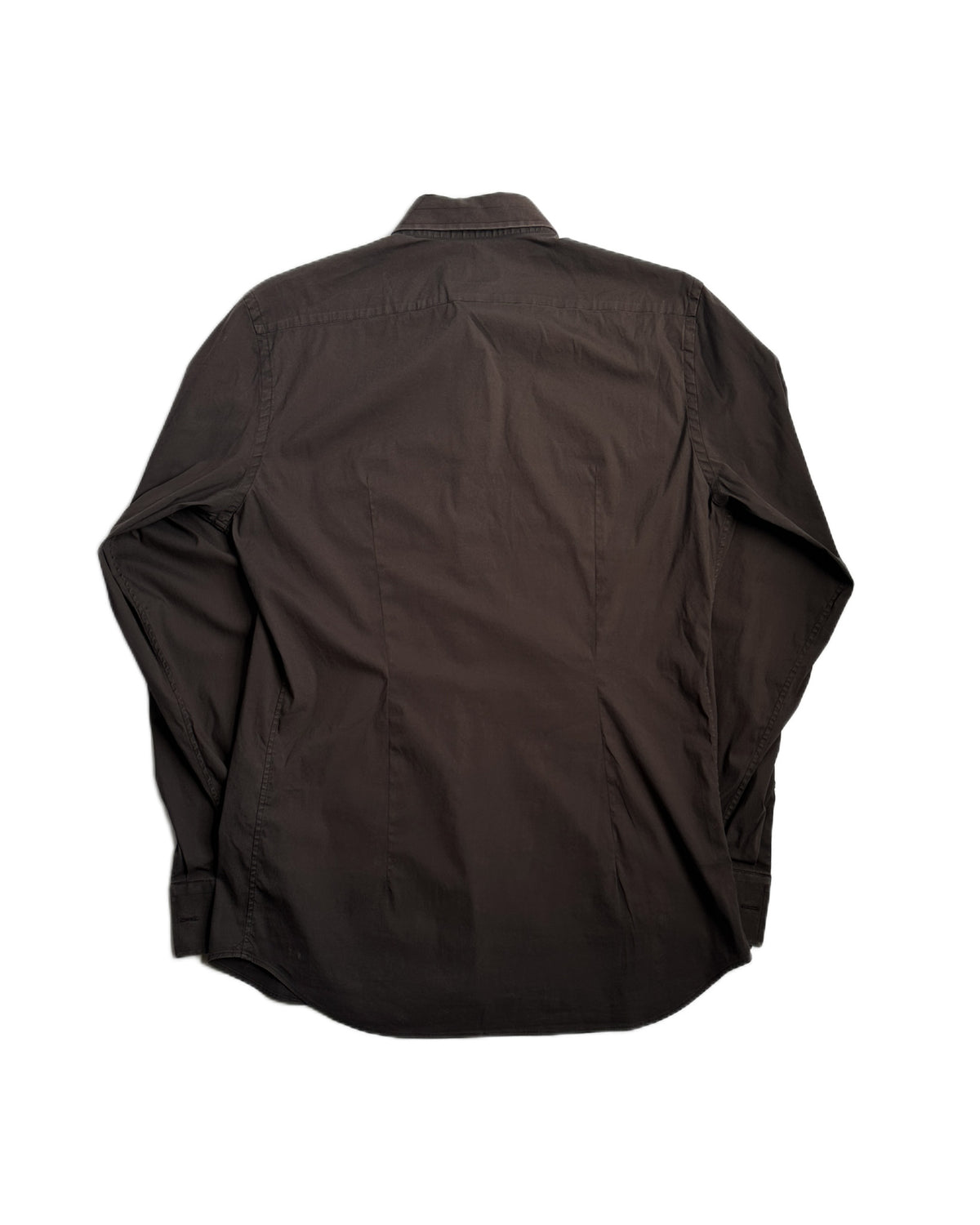 Prada Abstract Collar Stitch Button Up Shirt