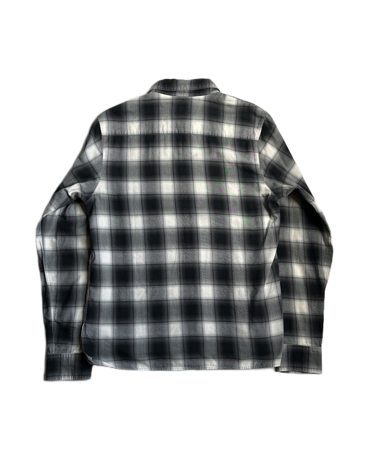 agnes B. Shadow Plaid Zip Shirt