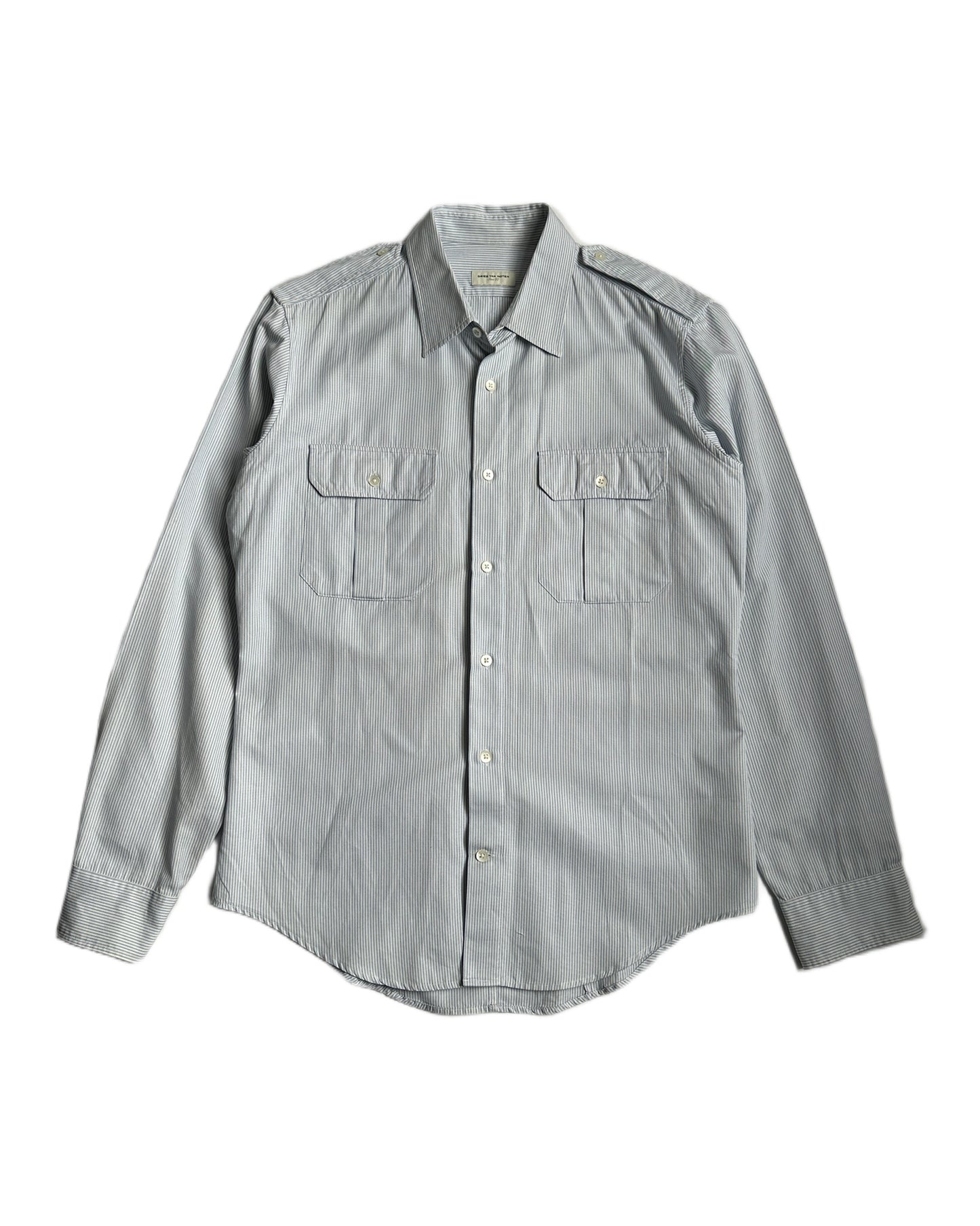 Dries Van Noten Striped Military Shirt