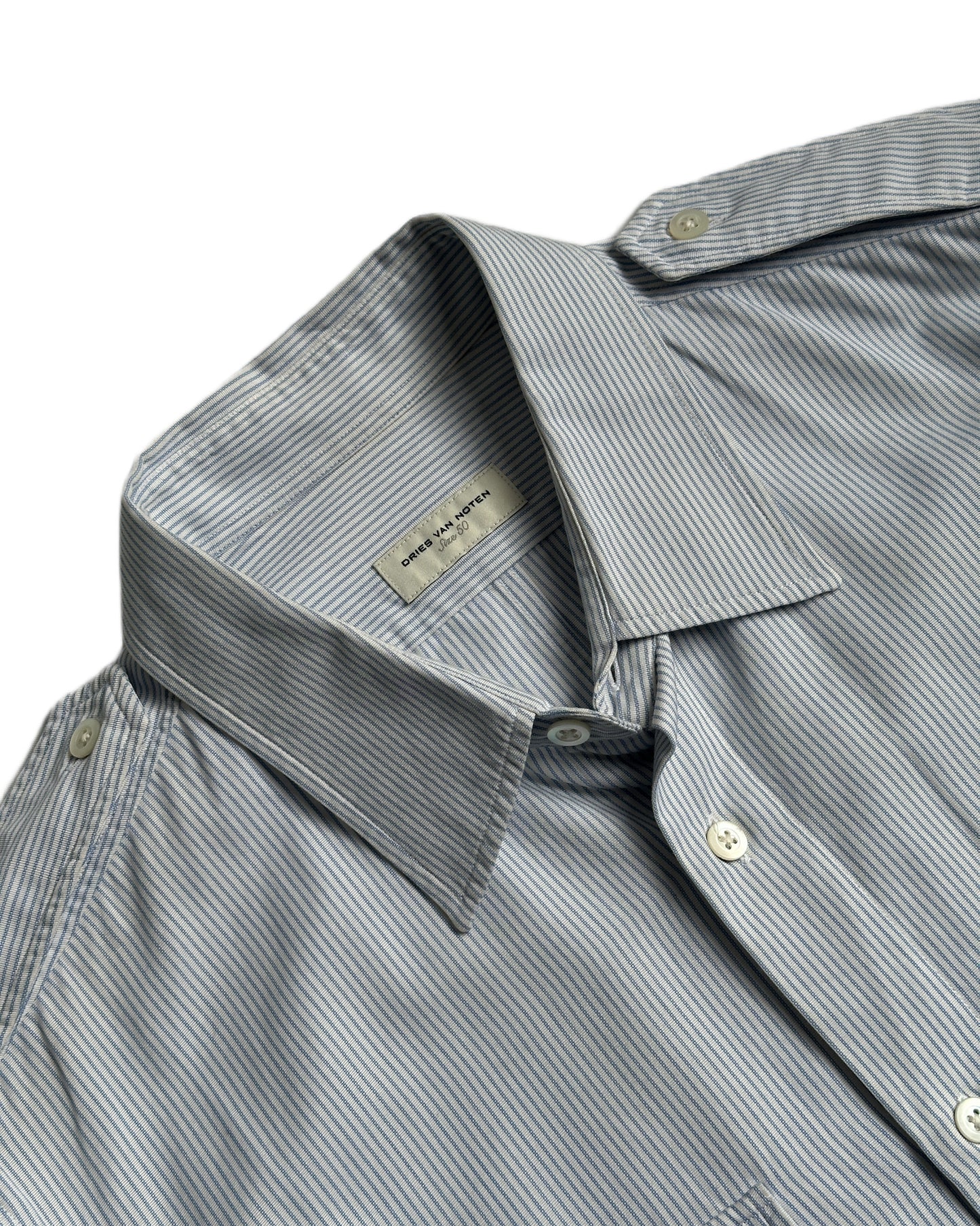Dries Van Noten Striped Military Shirt