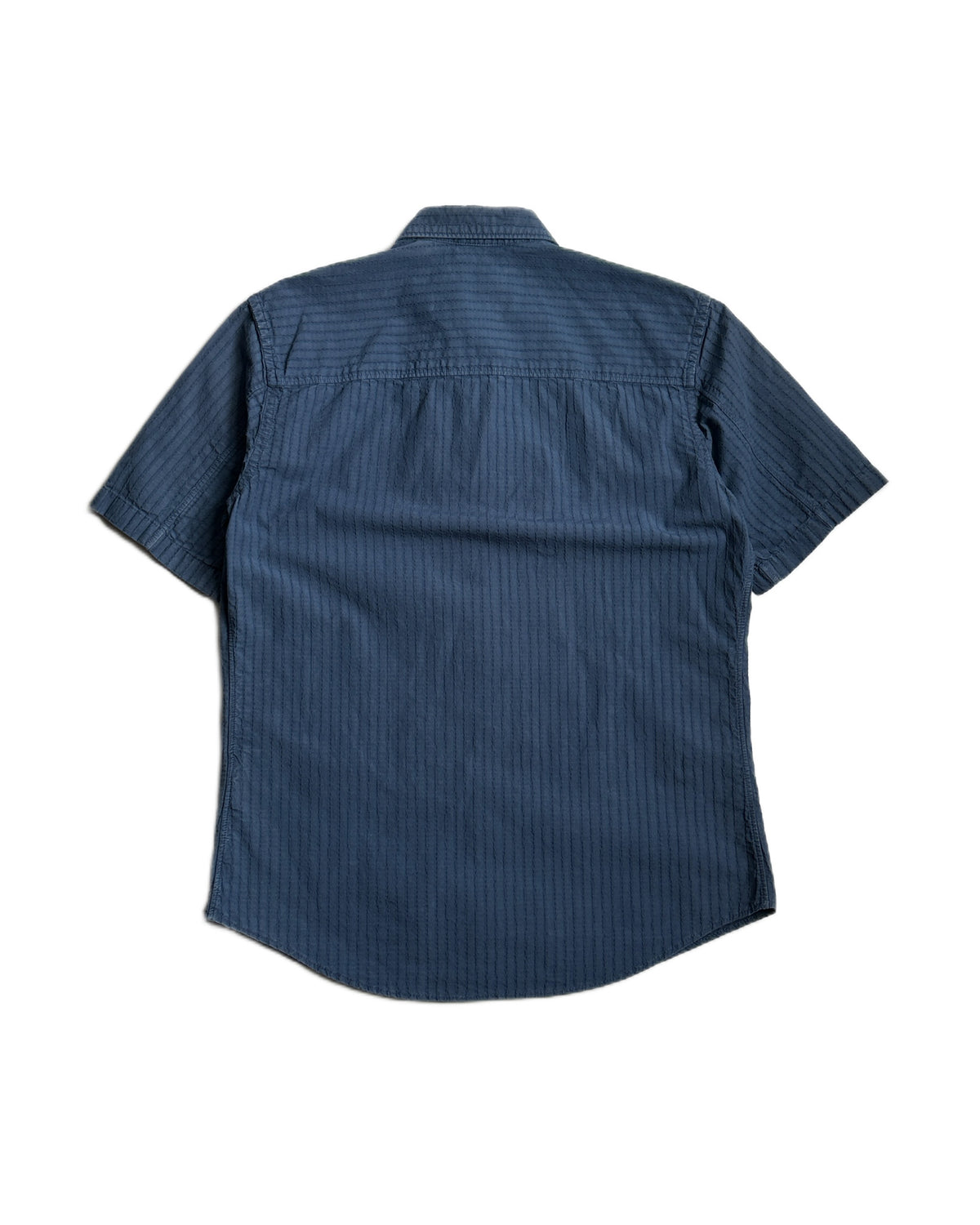 Prada Sport Textural Striped SS Button Up Shirt