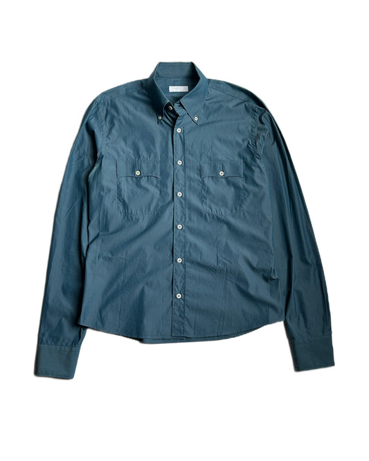 Prada Linen/Wool/Silk Work Shirt