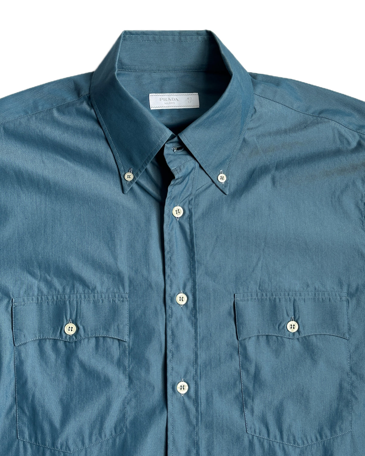 Prada Linen/Wool/Silk Work Shirt
