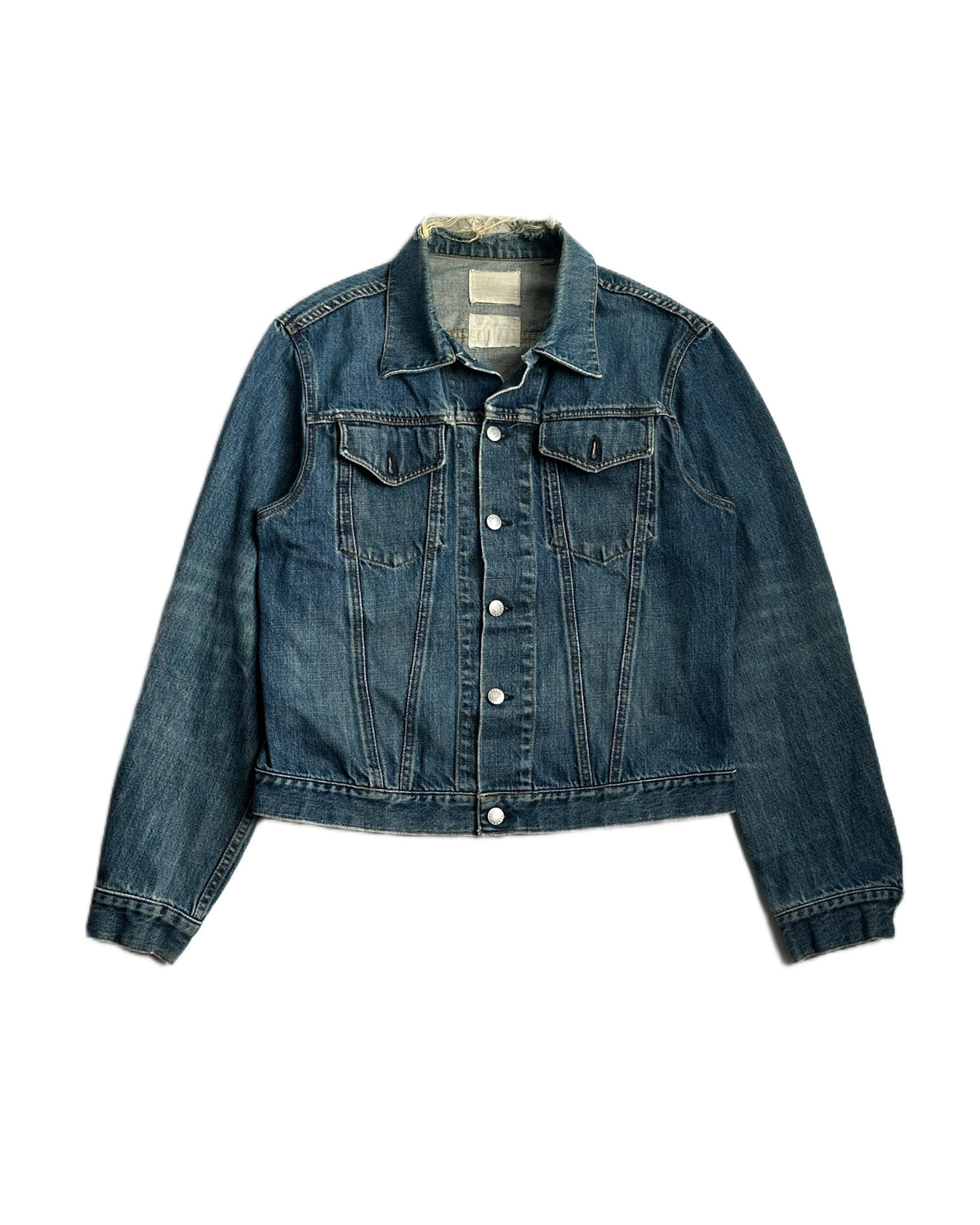 Helmut Lang 2000s Distressed Denim Jacket