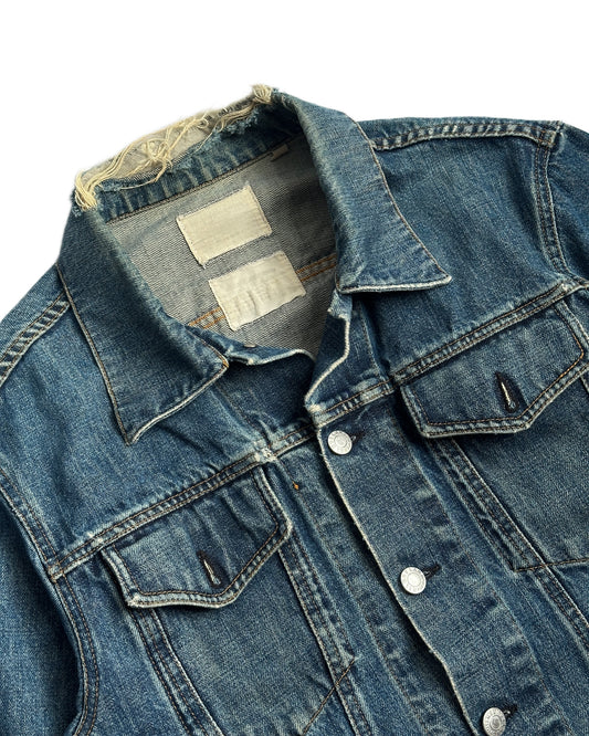 Helmut Lang 2000s Distressed Denim Jacket