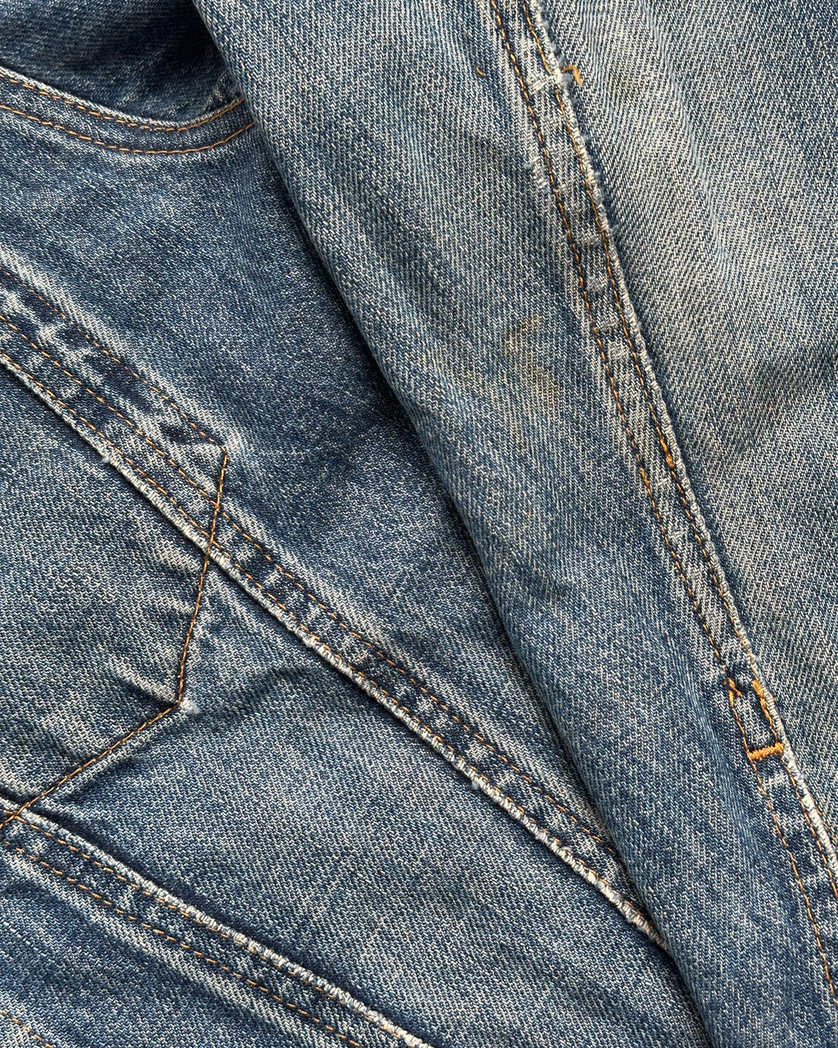 Helmut Lang 2000s Distressed Denim Jacket