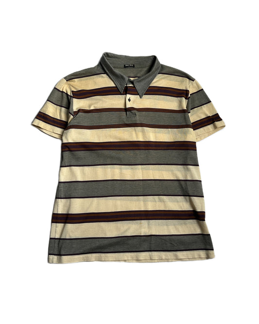 Miu Miu Striped Polo