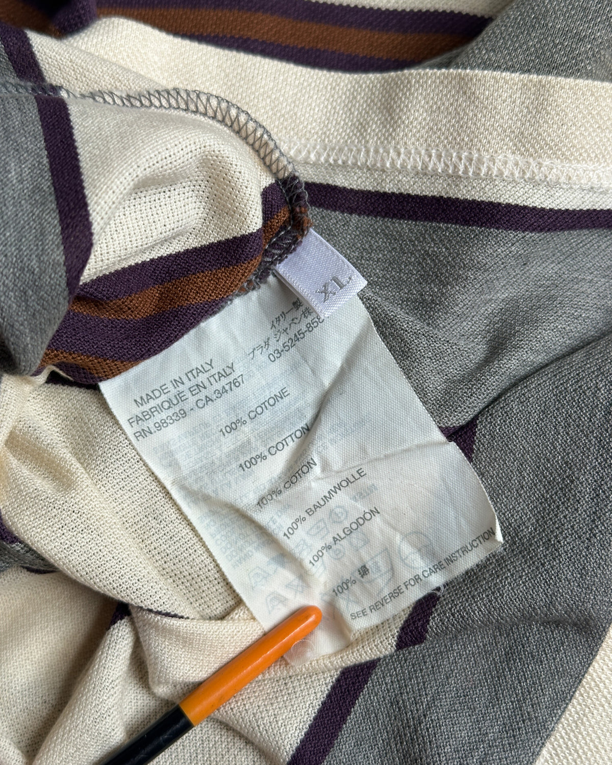 Miu Miu Striped Polo