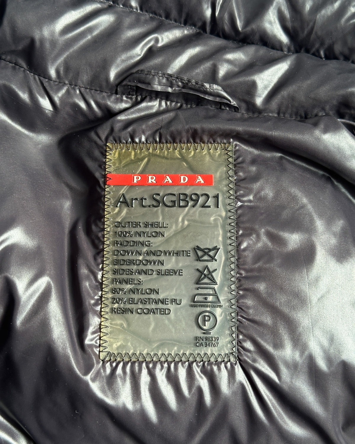 Prada Sport Puffer Jacket