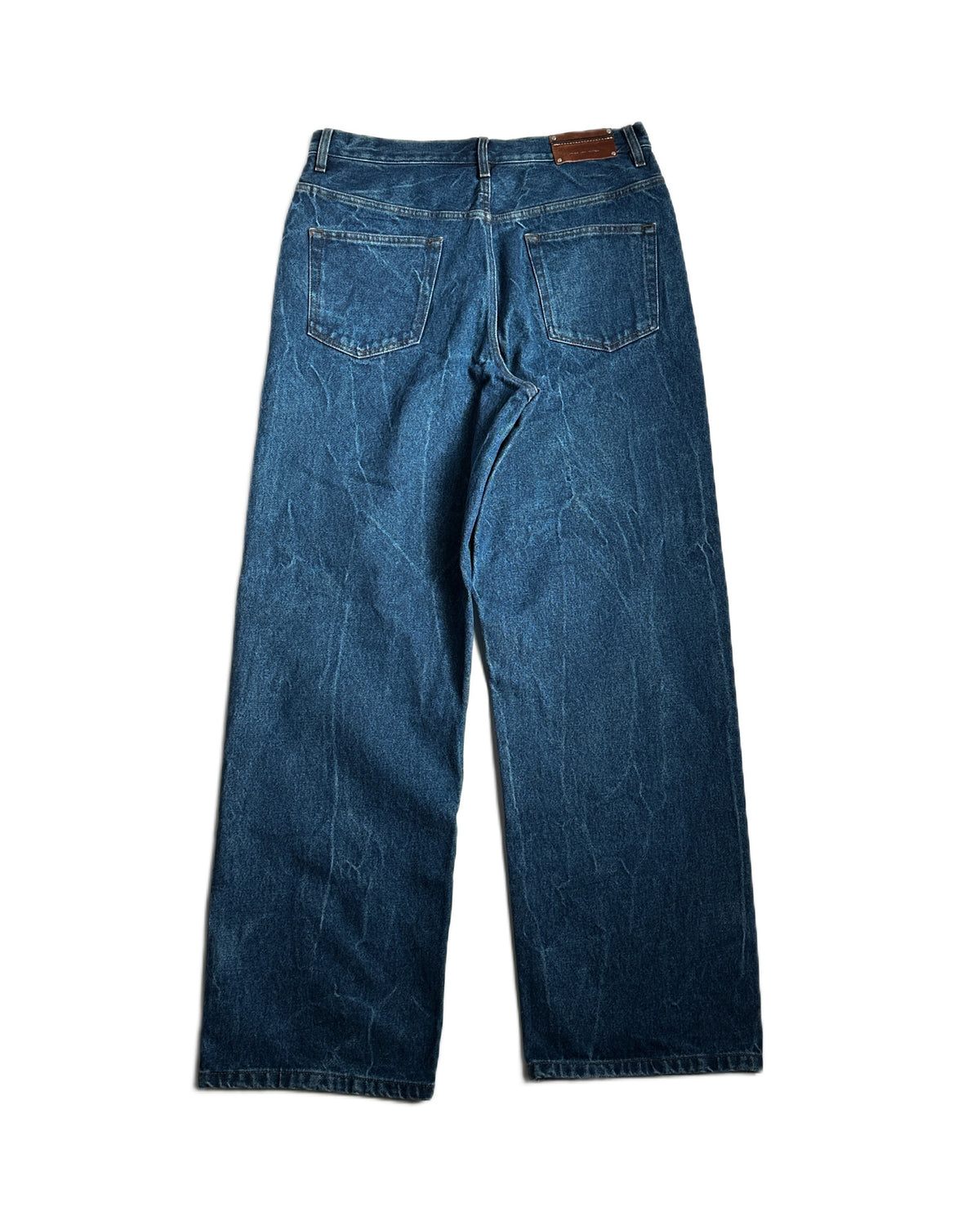 Dries Van Noten Marbled Wide Jeans