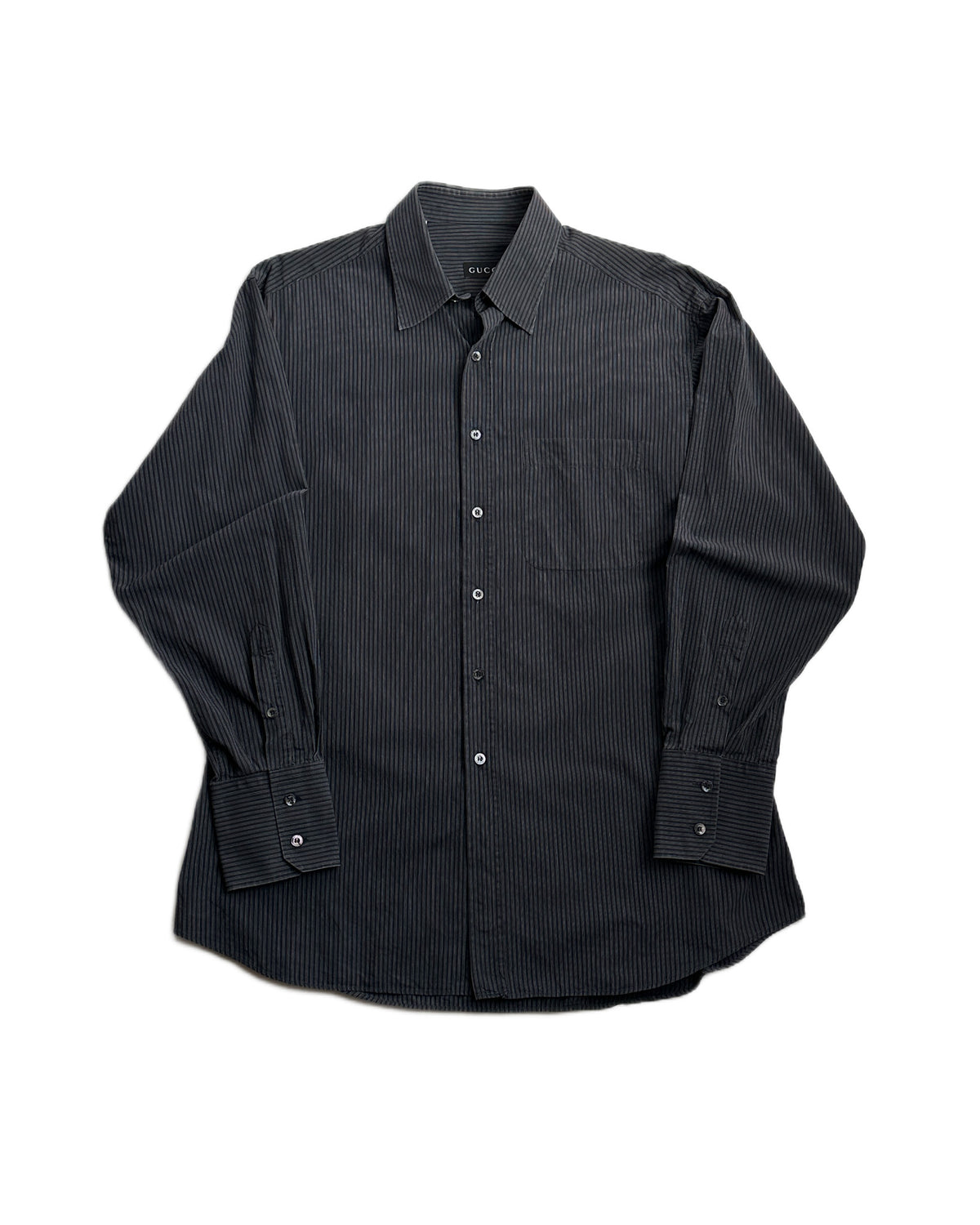Gucci by Tom Ford 1990s Striped Button Up Shirt