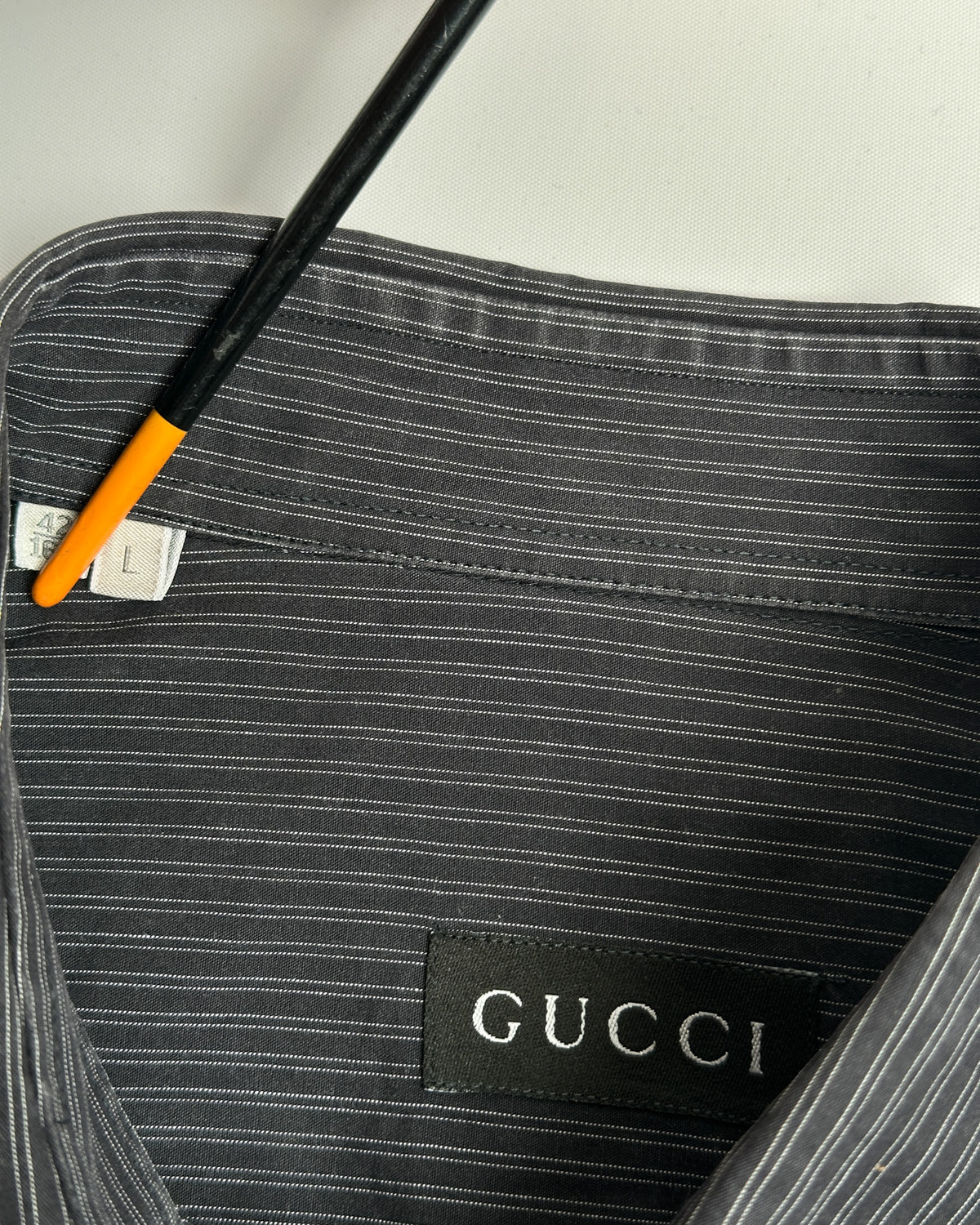 Gucci by Tom Ford 1990s Striped Button Up Shirt
