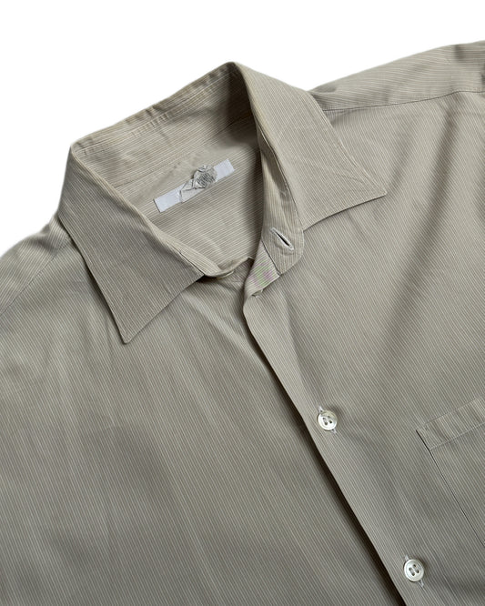 Vintage 2000s Helmut Lang Striped Button Up Shirt