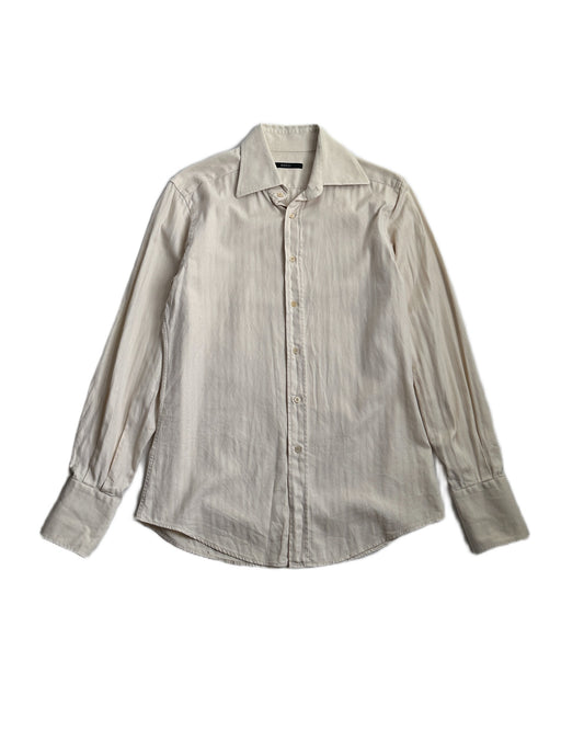Gucci by Tom Ford Herringbone Button Up Shirt