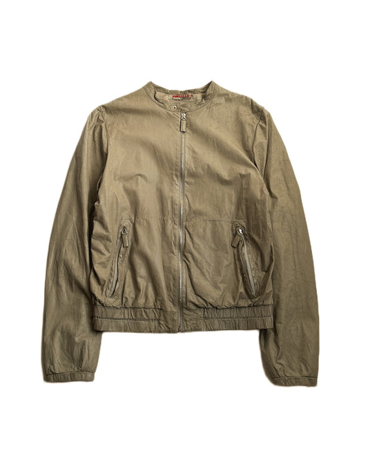 Prada Sport Leather Moto Jacket