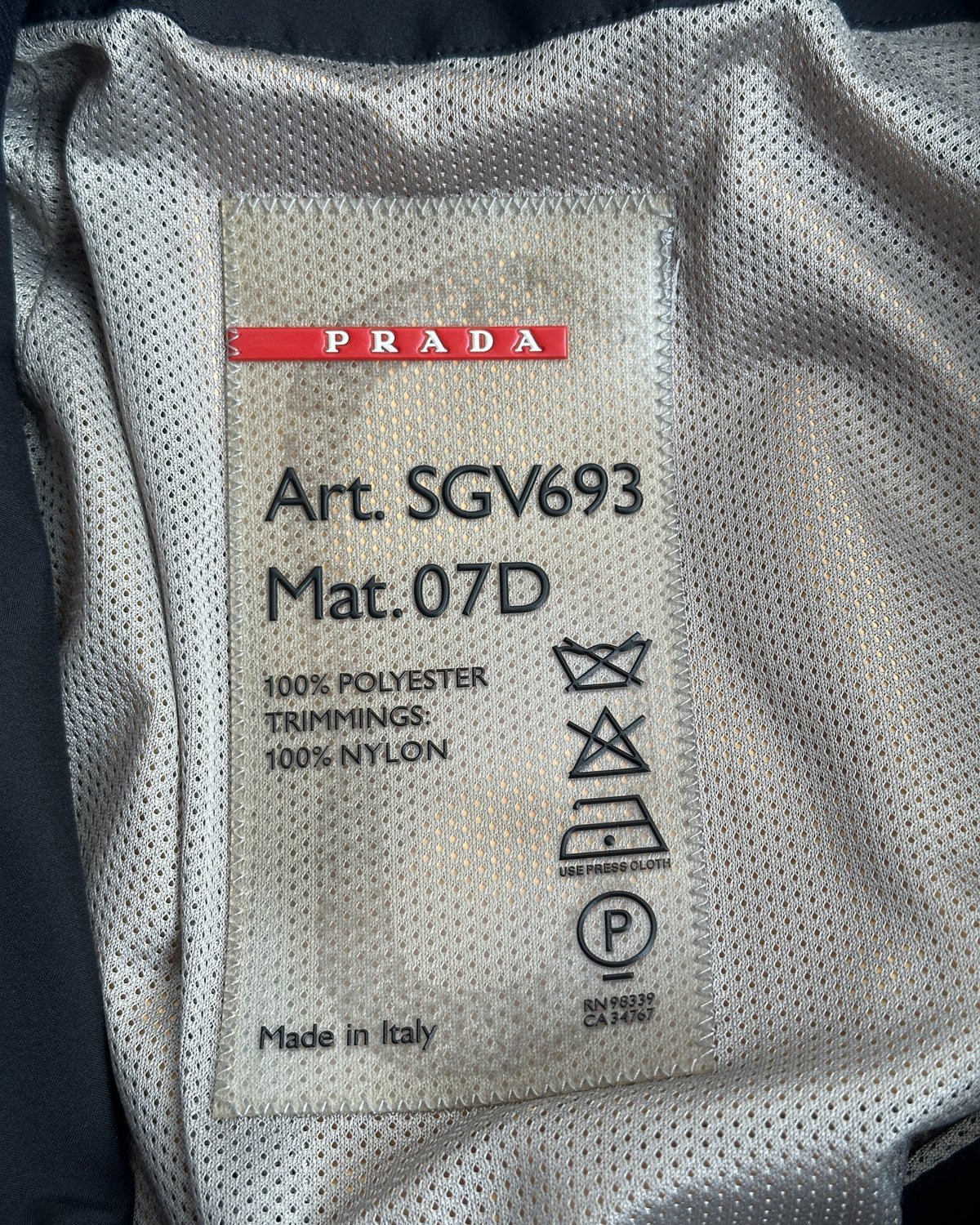 Prada Sport Zip Jacket