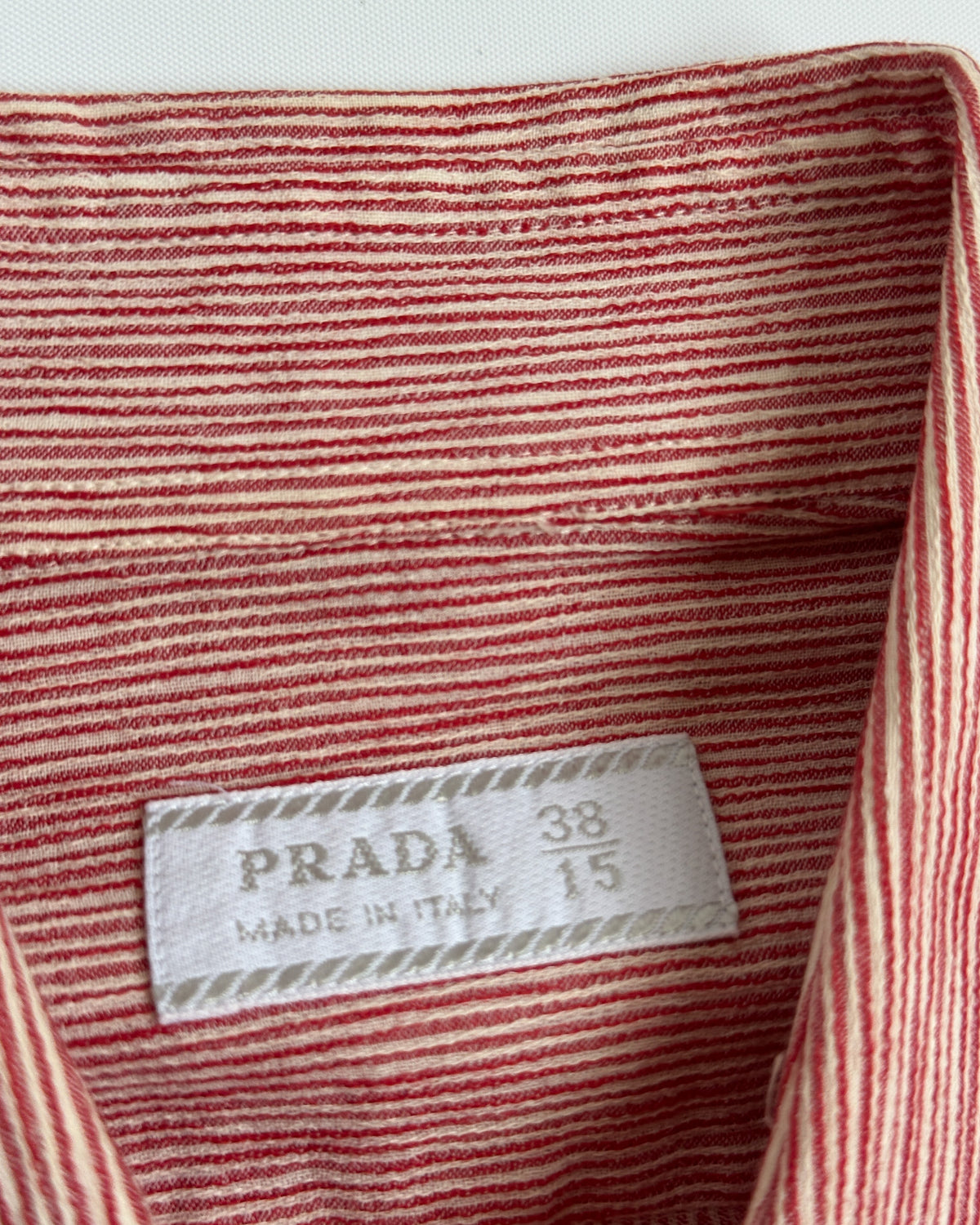 Prada Textured Button Up Shirt